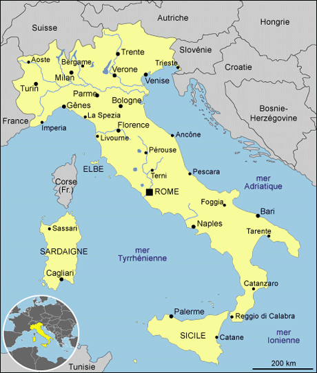 Italie location